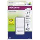 Leviton Decora Incandescent/LED/CFL White Slide Dimmer Switch Image 2
