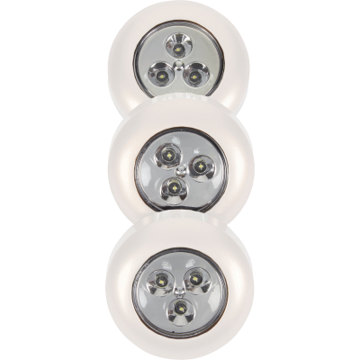 Light It 3-Bulb White LED Battery Tap Light (3-Pack)