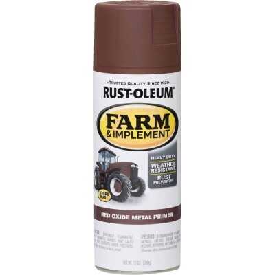Rust-Oleum 12 Oz. Red Oxide Metal Primer Farm & Implement Spray Paint