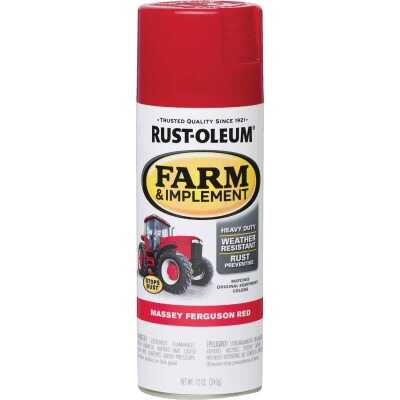 Rust-Oleum 12 Oz. Massey Ferguson Red Farm & Implement Spray Paint