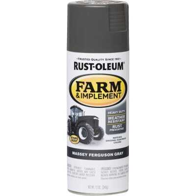 Rust-Oleum 12 Oz. Massey Ferguson Gray Farm & Implement Spray Paint