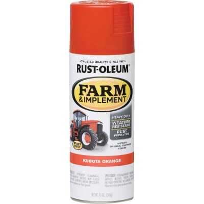 Rust-Oleum 12 Oz. Kubota Orange Farm & Implement Spray Paint
