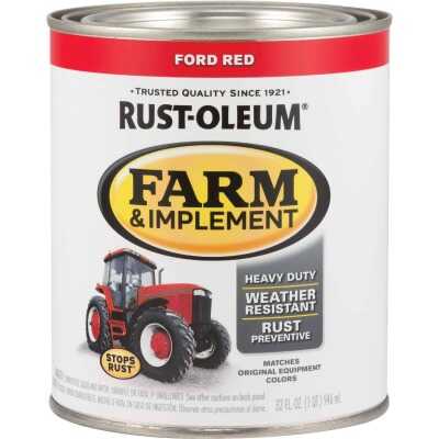 Rust-Oleum 1 Quart Ford Red Gloss Farm & Implement Enamel